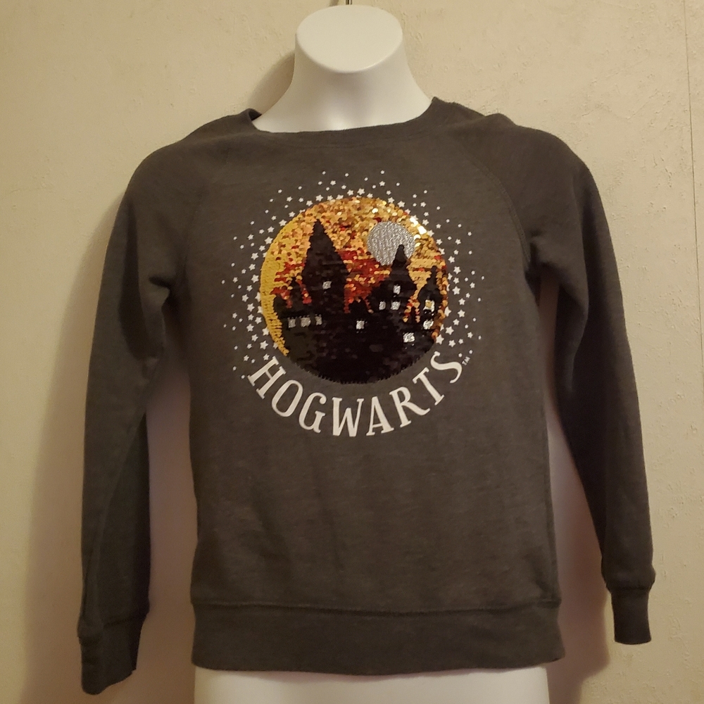HOGWARTS Harry Potter Sweatshirt 7/8 Flip Sequin